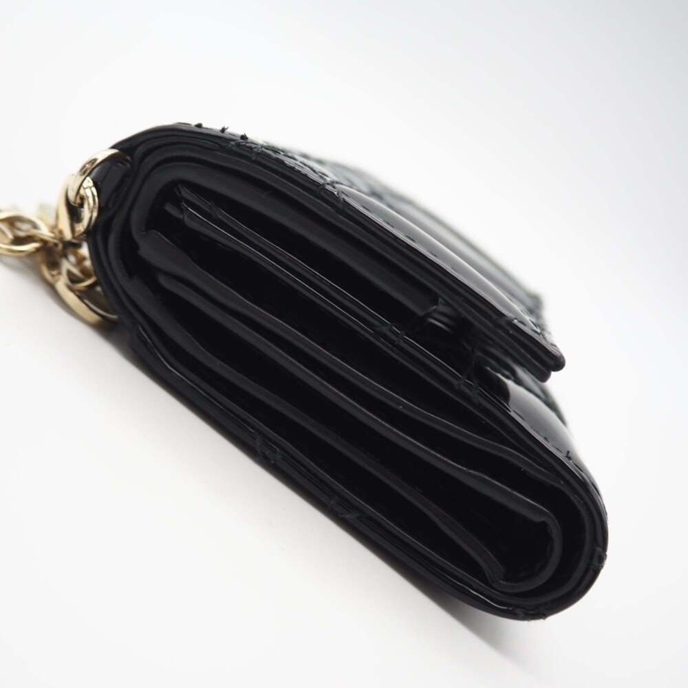 Christian Dior Dior Cannage Patent Calfskin Lady Lotus Wallet S0181OVRB Tri-f... - Picture 8 of 15